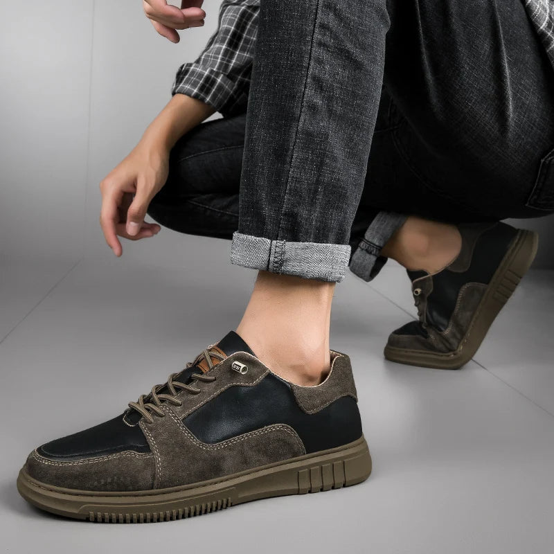 Leather Shoes with Cushioned Insole