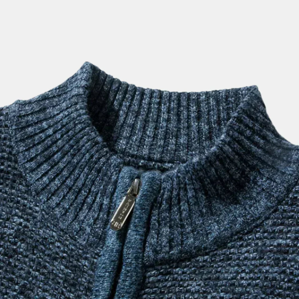 Knit Cardigan with Slim Fit