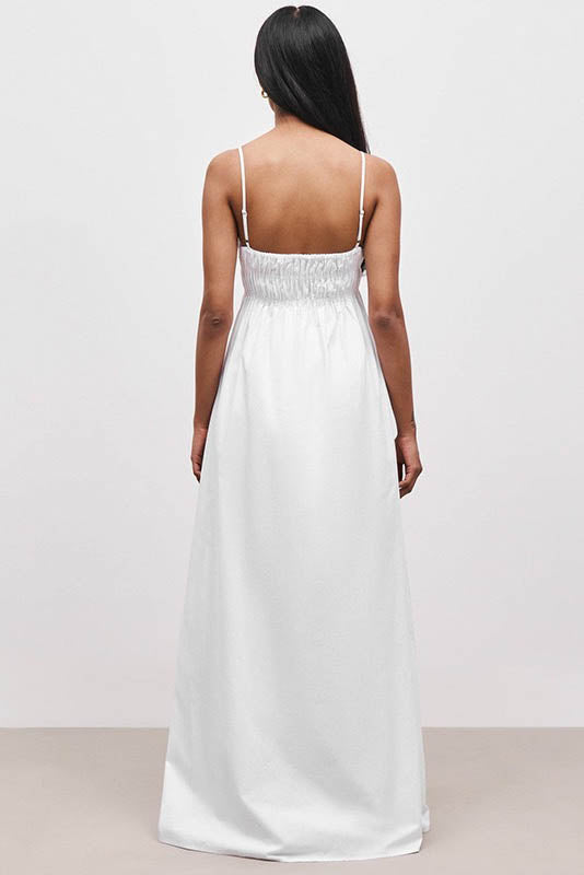 Summer Silhouette Open-Back Dress