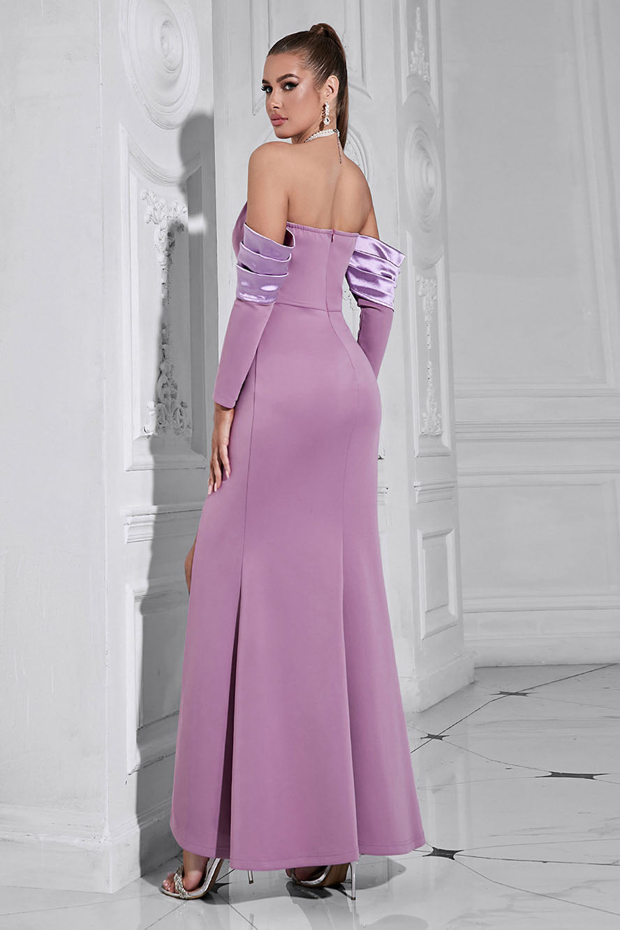 Modern Sexy Cross Neckline Evening Dress