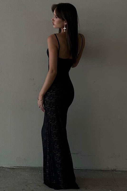 Whispered Midi-Length Dress
