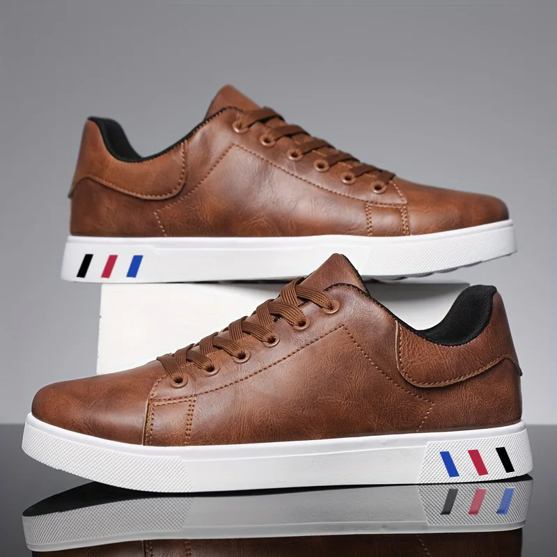 Vegan Leather Sneakers with Rubber Sole