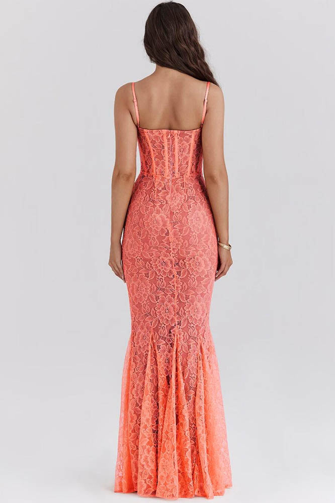 Modern Dress with Spaghetti Straps