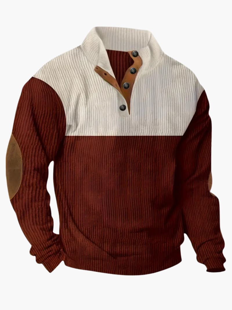 Knit Sweater with Button Front