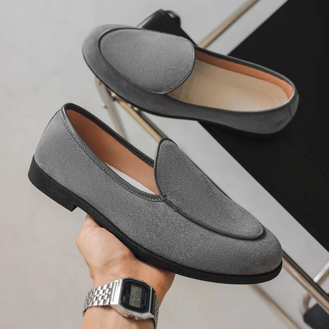 Suede Loafers with Lightweight Construction