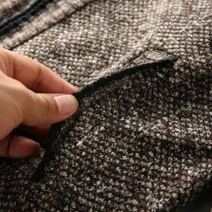 Fleece Jacket with Plaid