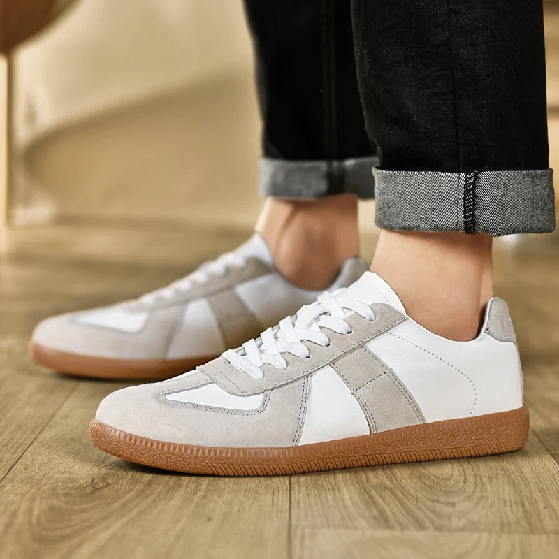 Suede Sneakers with Cushioned Insole