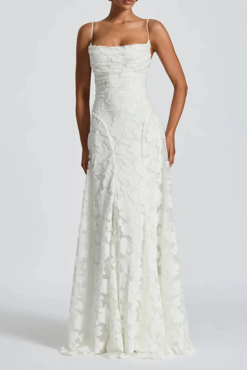 Jacquard Maxi-Length Dress
