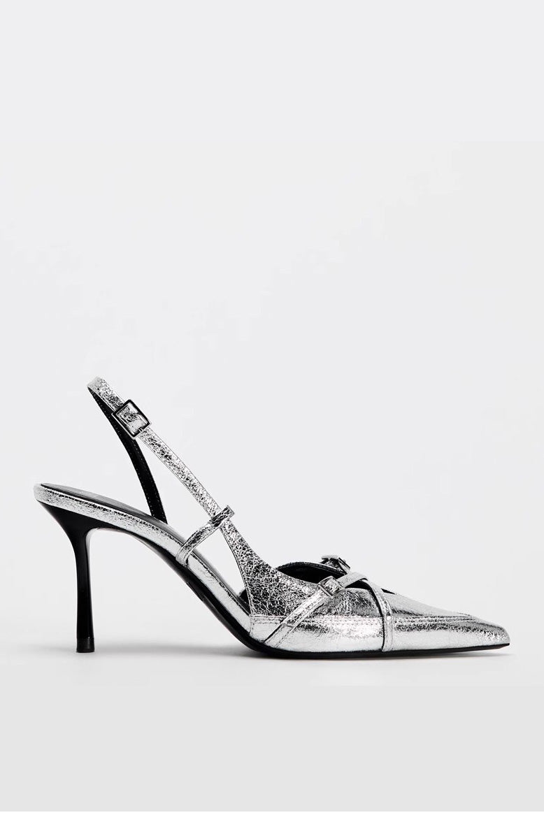 Modern British Style Side Sling High Heels