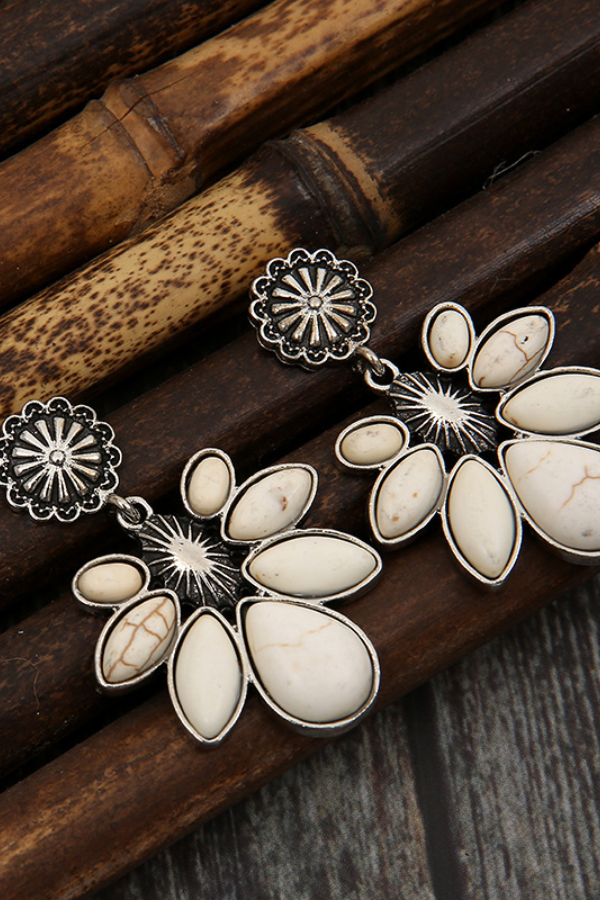 Women's Boho Flower Drop Earrings
