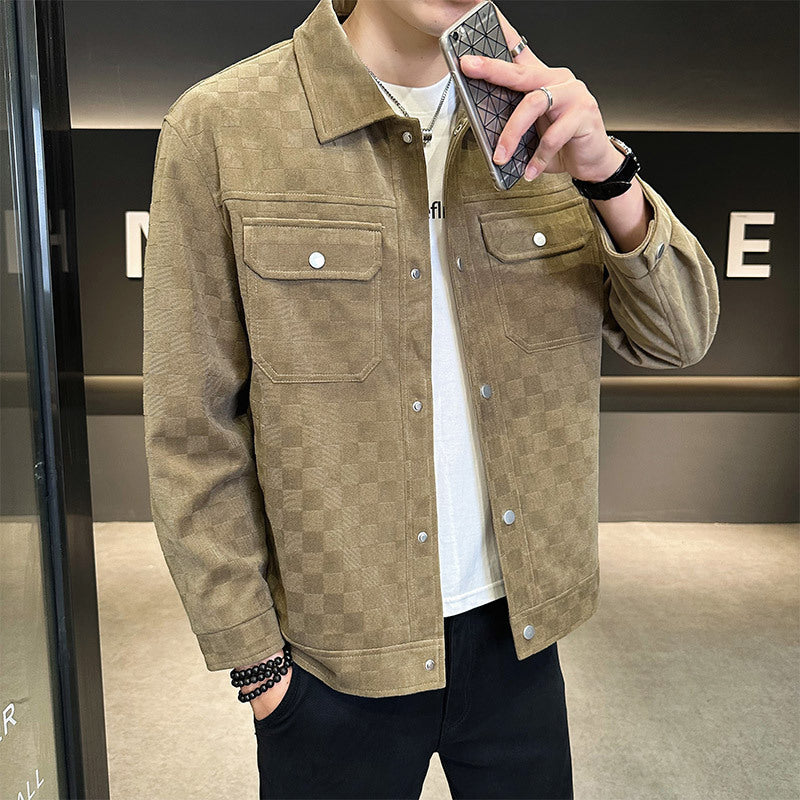 Suede Jacket with Lined
