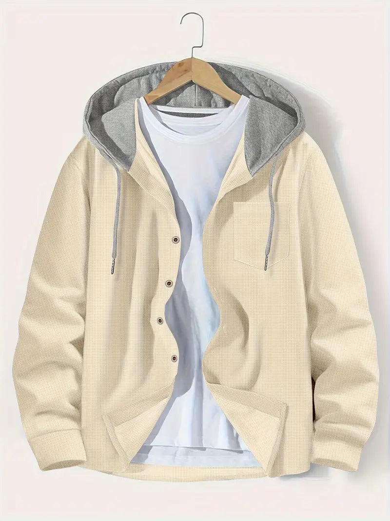 Breathable Denim Jacket with Hood