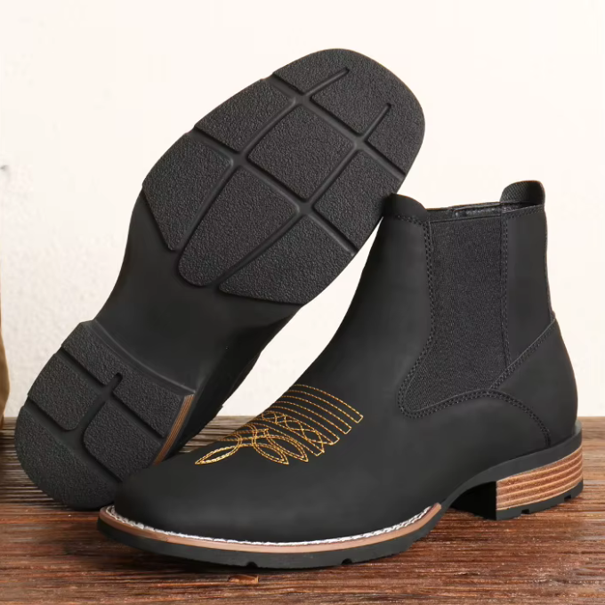 Chelsea Boots with Stacked Heel