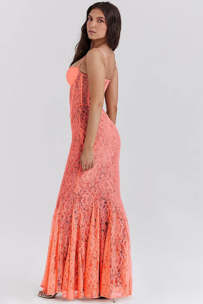 Modern Dress with Spaghetti Straps