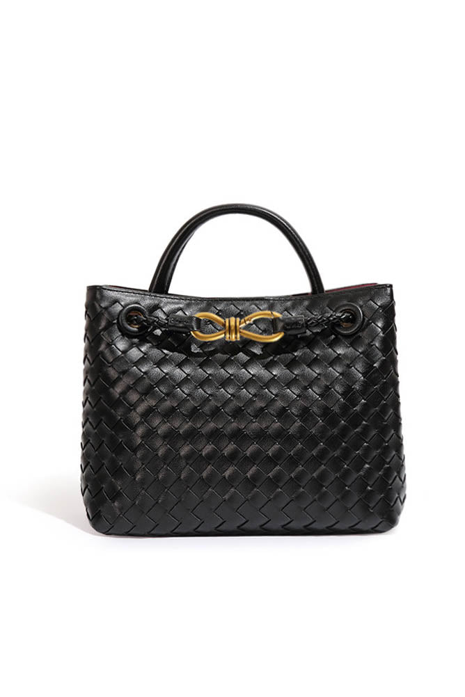 Modern Light & Shadow Artistic Woven Tote
