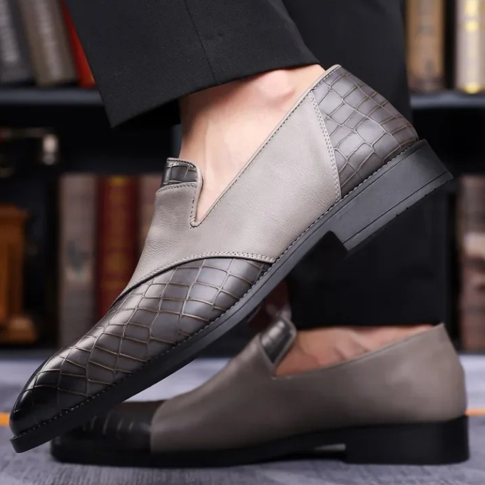 Refined Polished Leather Loafers