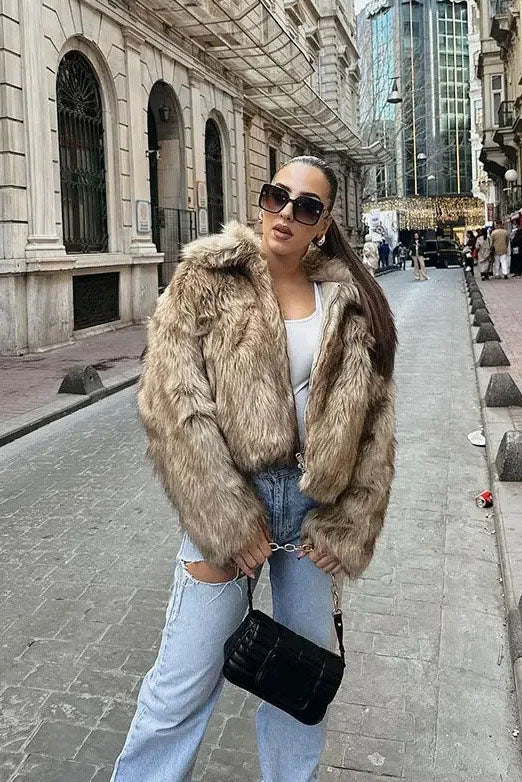 Modern Stylish Faux Leather Jacket