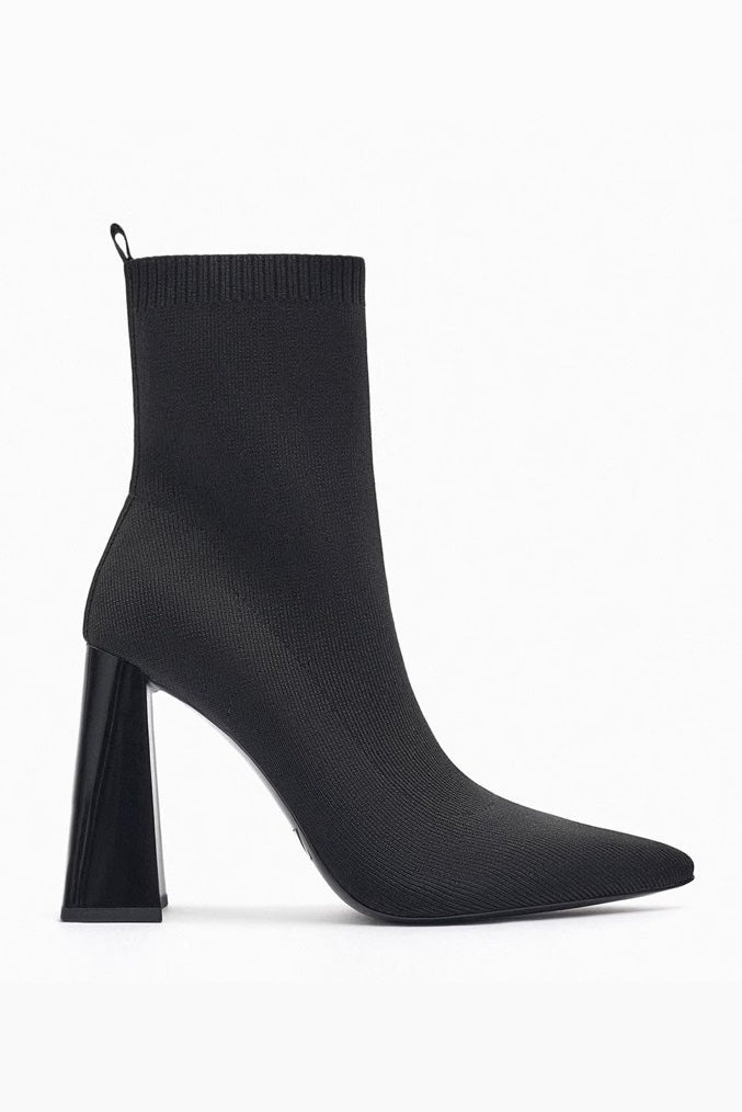 Retro Elastic Socks Ankle Boots