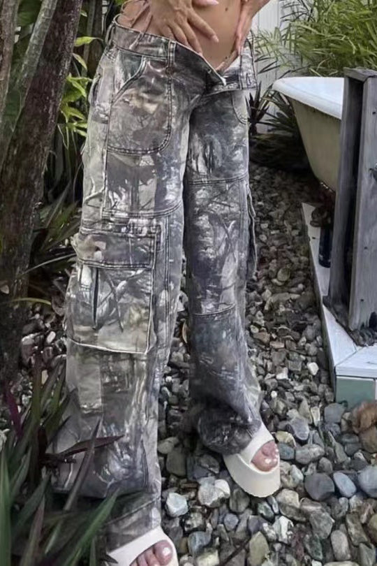 Camouflage Low-Rise Cargo