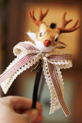 Handmade Christmas Reindeer Necklace