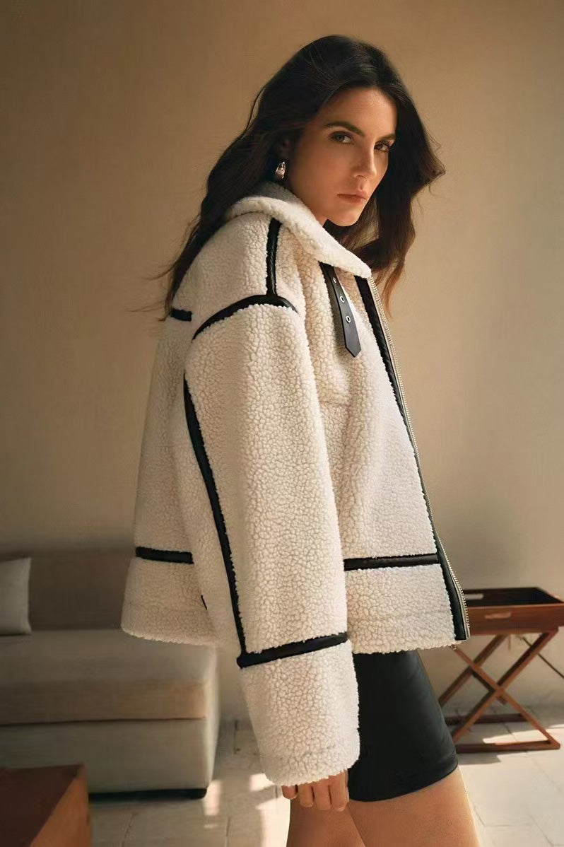 Modern Moto Shearling Jacket
