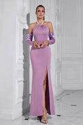 Modern Sexy Cross Neckline Evening Dress