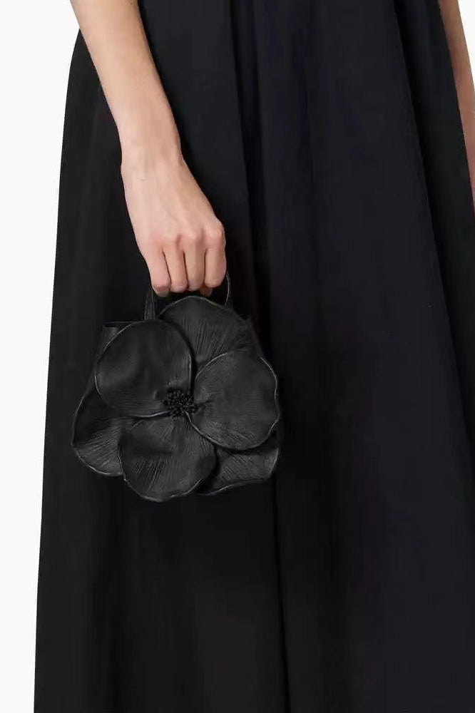 Flower PU Leather Handbag