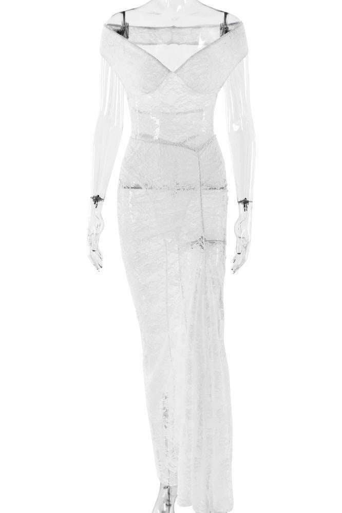 Lace Whisper - Open-Back Skirt Ensemble