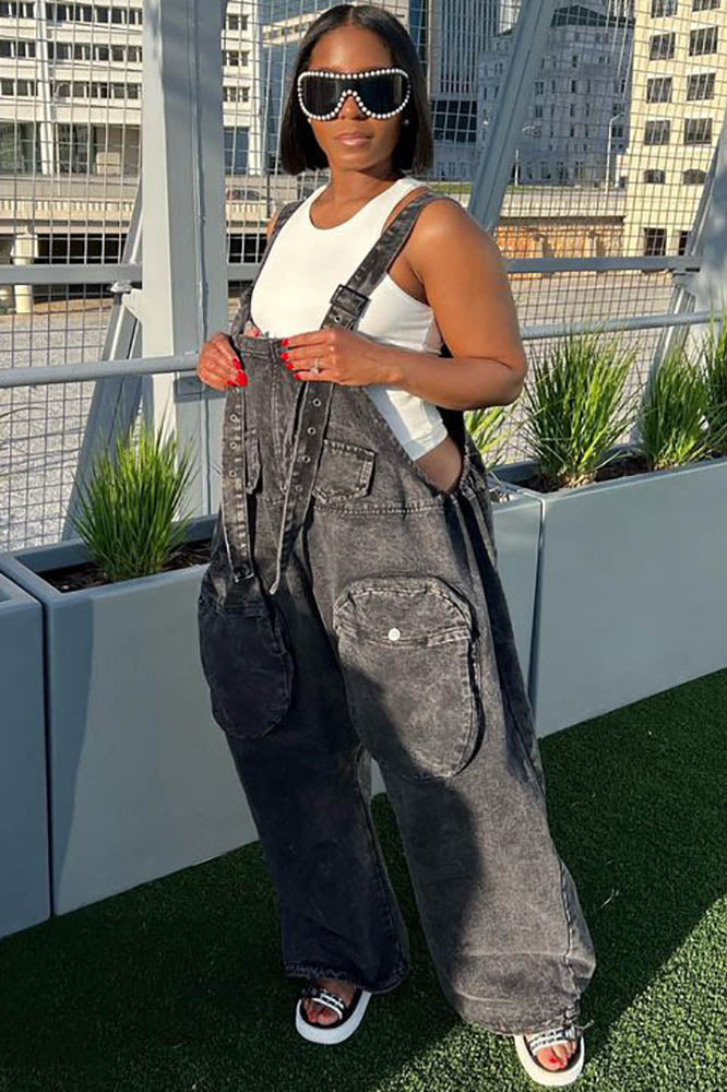 Modern Trendy Oversized Pocket Jumpsuit