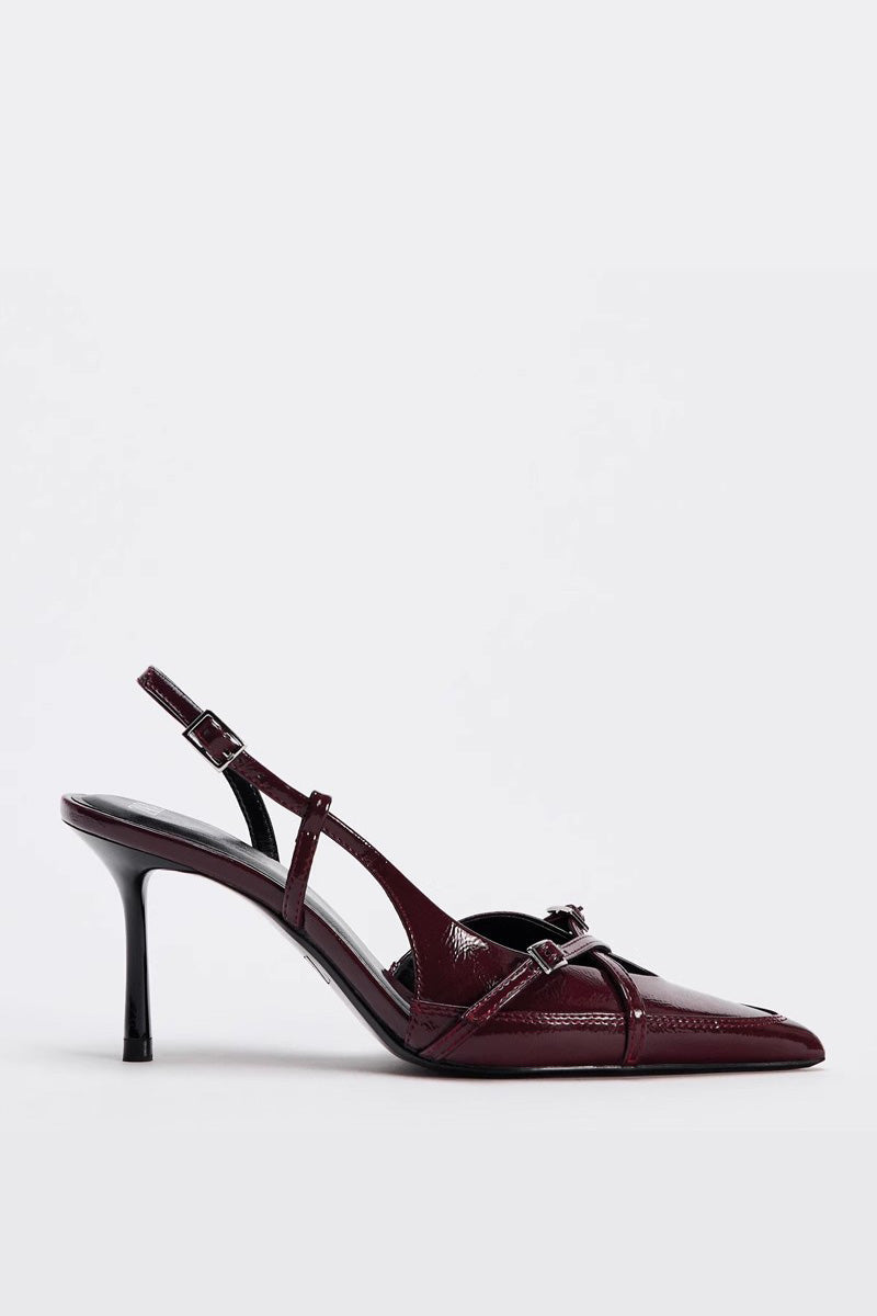 Modern British Style Side Sling High Heels