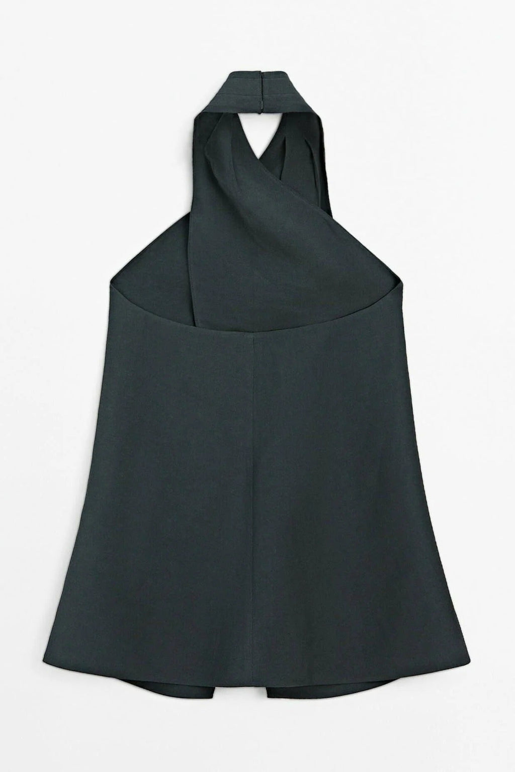 Modern Halter Neck Back Neckline Top - Blue
