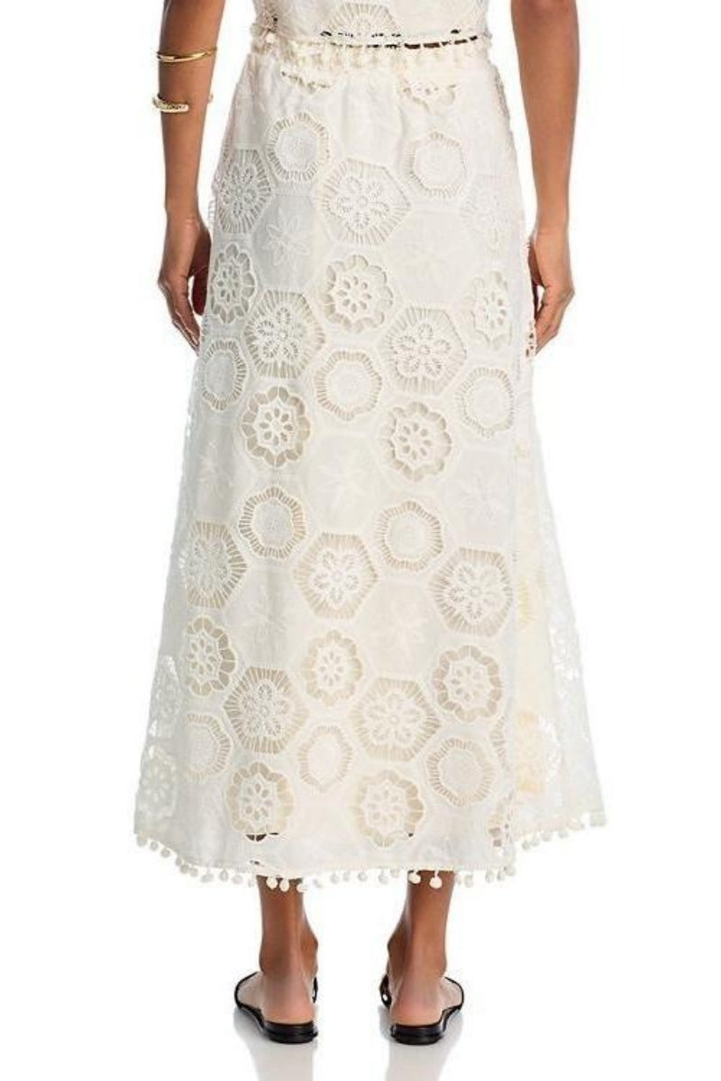 Modern Square Crochet Tank Top & Maxi Skirt