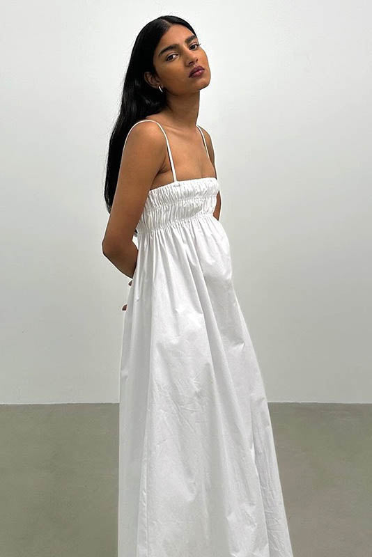 Summer Silhouette Open-Back Dress