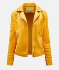Leather Biker Jacket without a Hood