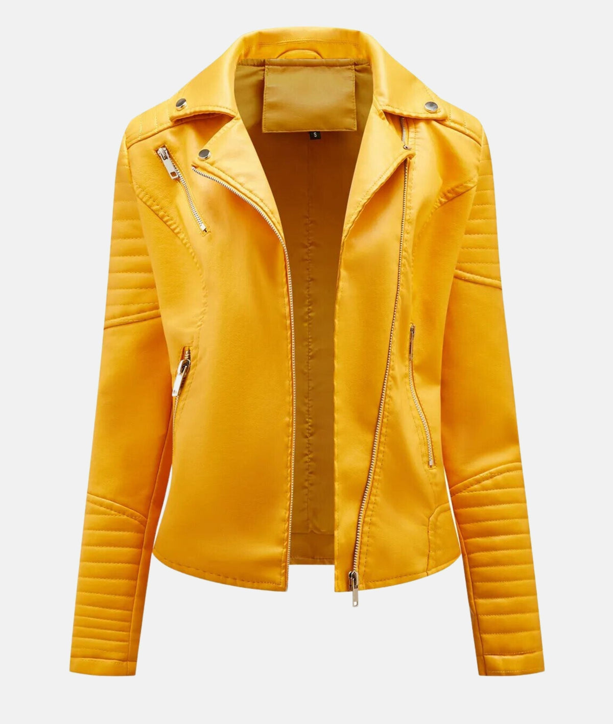 Leather Biker Jacket without a Hood