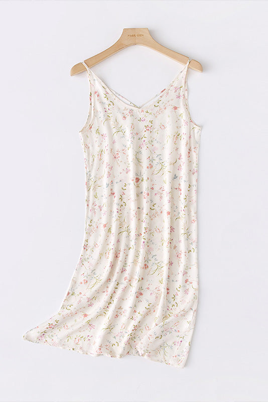 Patterned Cross-Back Cami Dress
