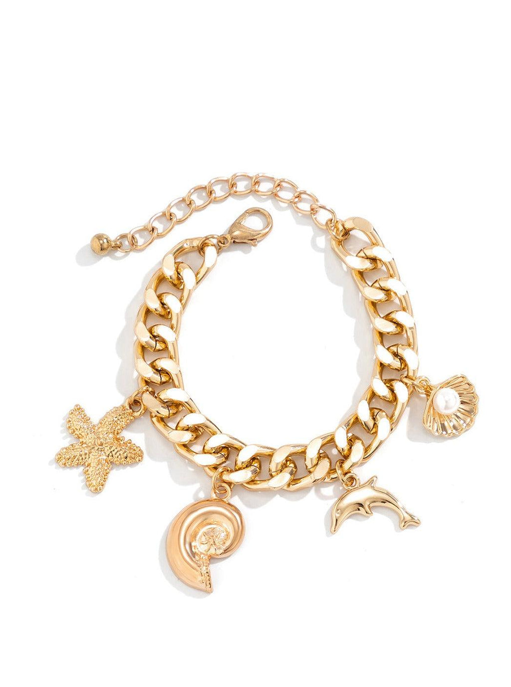Statement Ocean-themed Pendant Bracelet