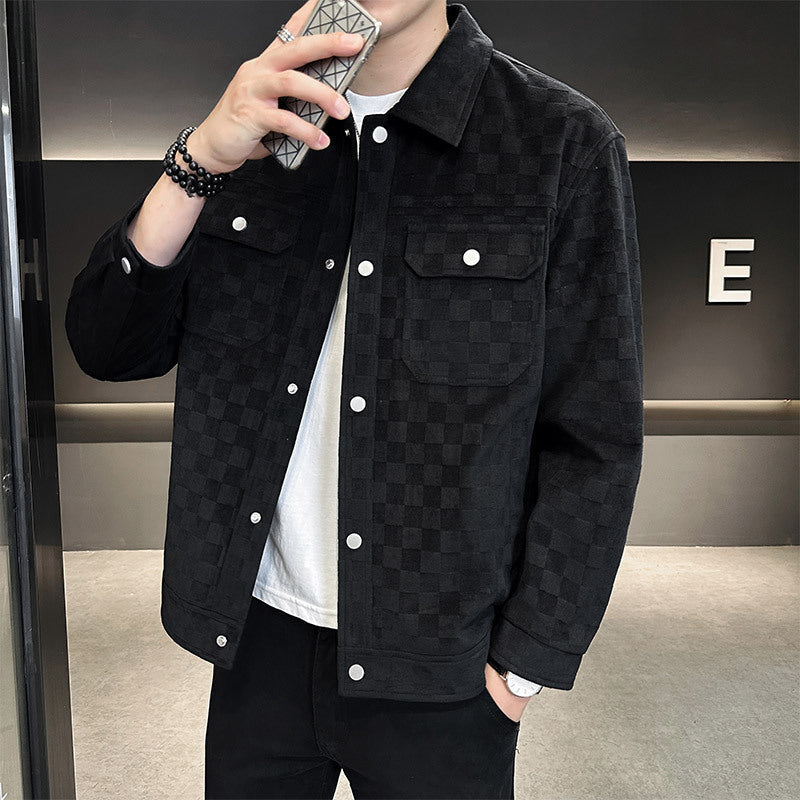 Suede Jacket with Lined