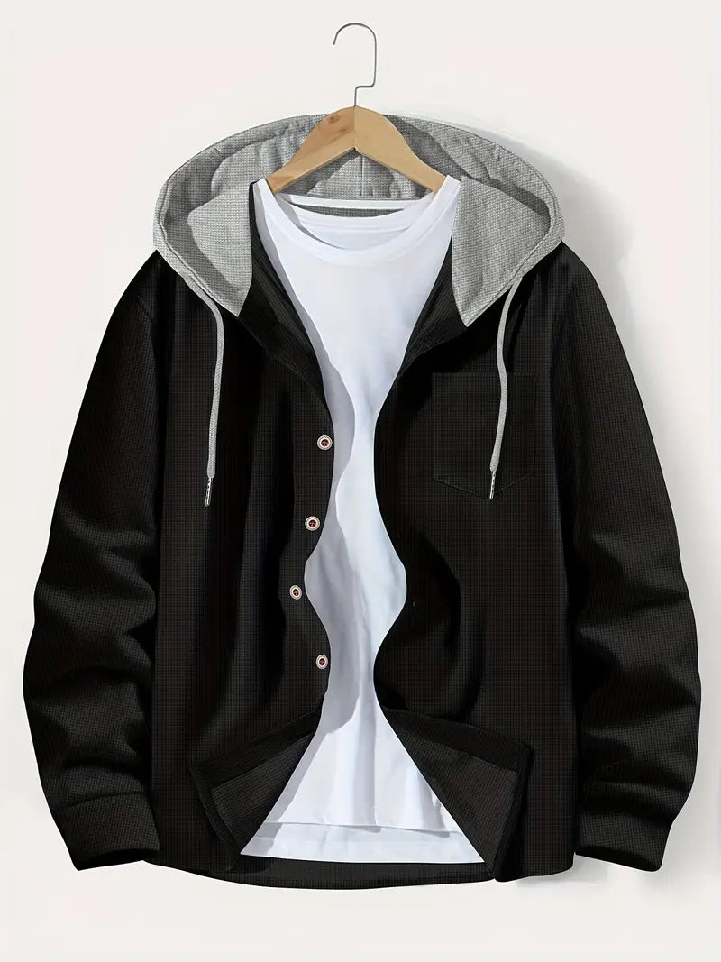 Breathable Denim Jacket with Hood