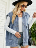 Cropped, Lightweight Denim Vest