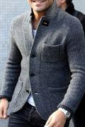 Warm Knit Cardigan with Button Front