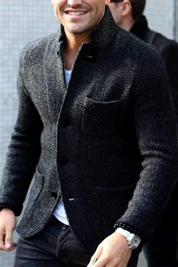 Warm Knit Cardigan with Button Front