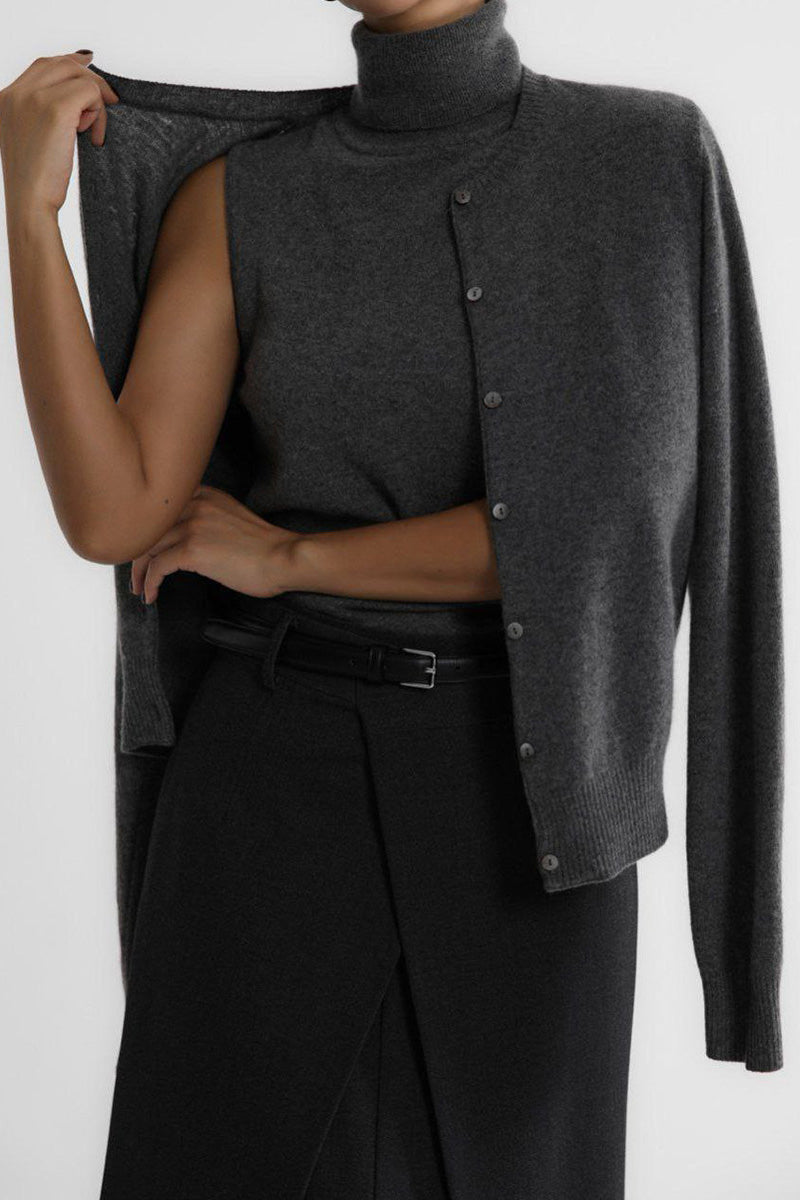Effortless Vest-Knit Cardigan
