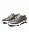 Leather-Look Brogue Shoes with Breathable Lining