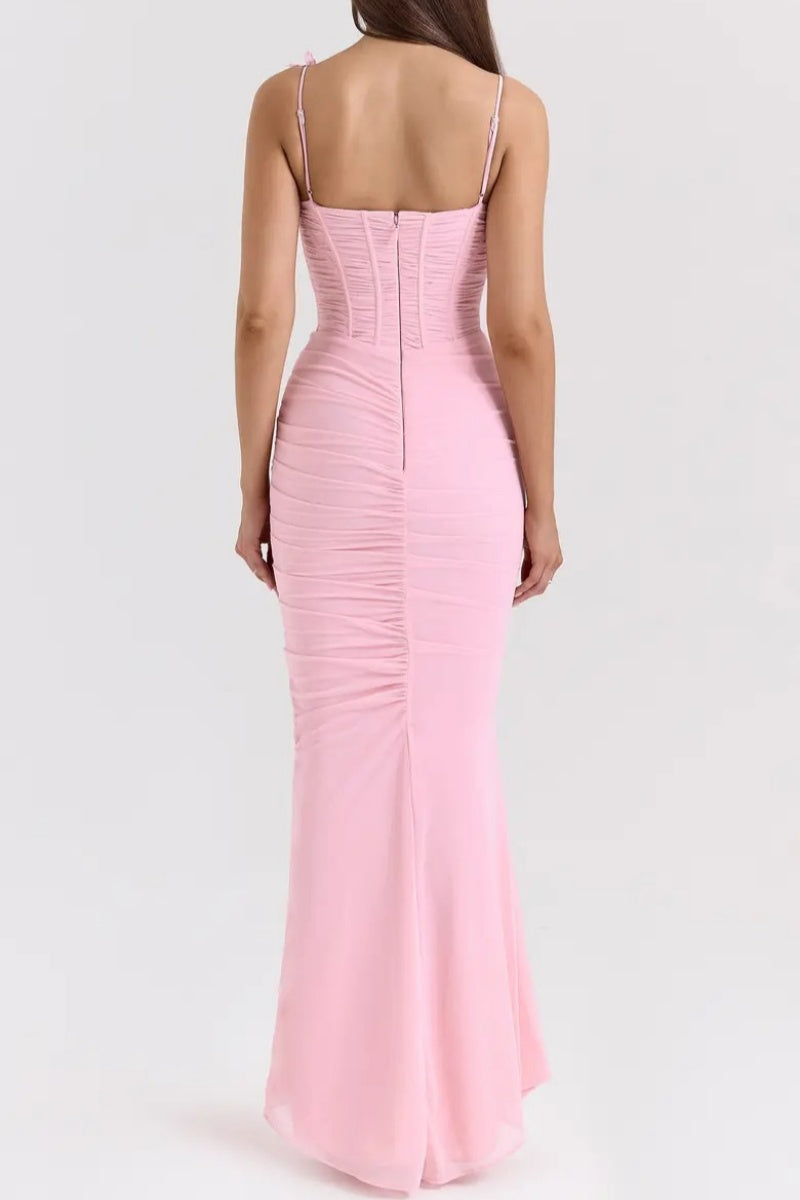 Romola Applique Maxi-Length Dress