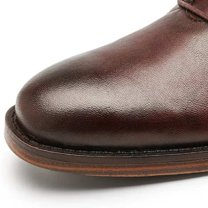 Leather Boots with Sturdy Sole