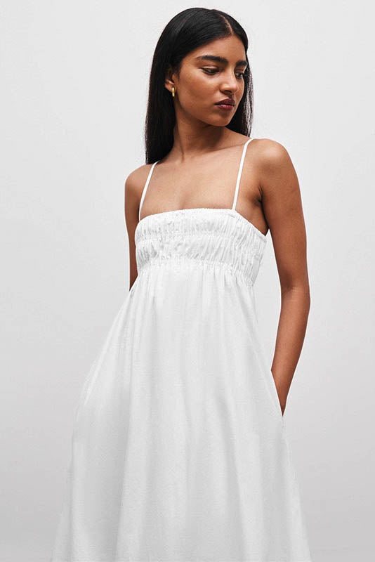 Summer Silhouette Open-Back Dress