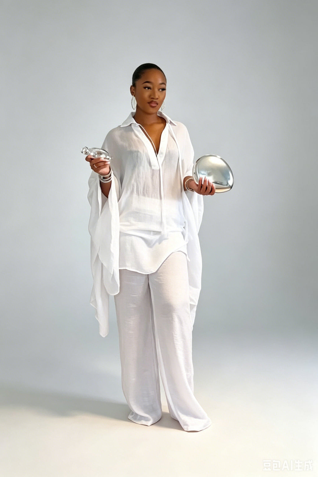 Oversized Tunic & Trousers Set