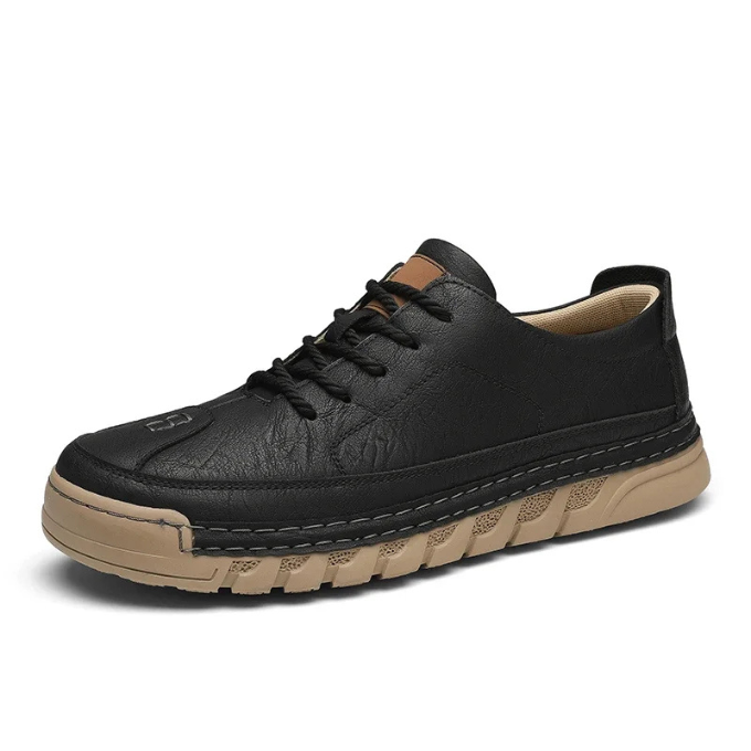 Full-Grain Leather Shoes with Precision Stitching