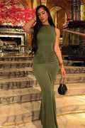 Refined Ruched Fitted Dress